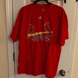 St Louis Cardinals Molina XL Majestic Red and Black Graphic Tee
